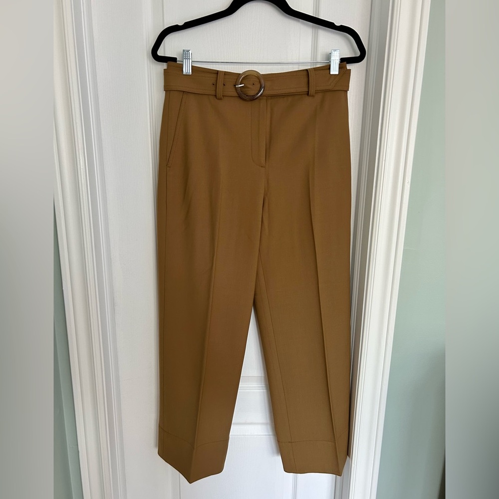 Club Monaco Camel Pleated Dress Pants